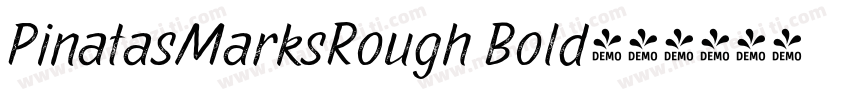 PinatasMarksRough Bold字体转换